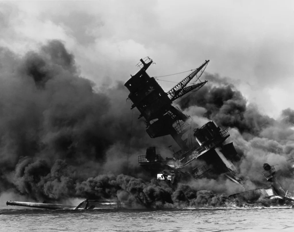 Pearl Harbor ataque 7 diciembre 1941 foto histórica