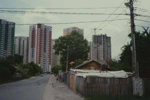 Contrasting urban neighborhoods illustrating the gap between poverty narratives and lived reality