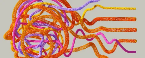 Chronic pain treatment research showing brain scanning technology and neural pathways