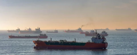 Strategic view of the Strait of Hormuz showing Iran's control over the critical oil chokepoint