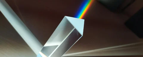 Abstract visualization of different color vision experiences showing how people see colors differently