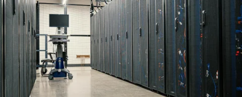 High-performance GPU server rack of the kind allegedly diverted to China in the Super Micro smuggling scheme