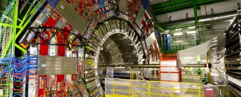 Nuclear weapon physics diagram showing fission and fusion processes