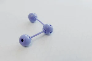 Close-up of a DNA double helix structure representing gene editing technology