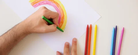 AI discourse debate between opposing camps with gifted toddler metaphor illustration