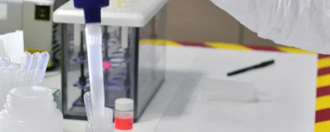 Laboratory equipment used in forensic DNA phenotyping analysis
