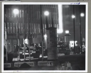 Cold War spy fiction brought real tension to checkpoints like this Berlin Wall crossing