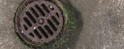 Congealed fat and debris illustrating the London fatberg crisis in city sewers