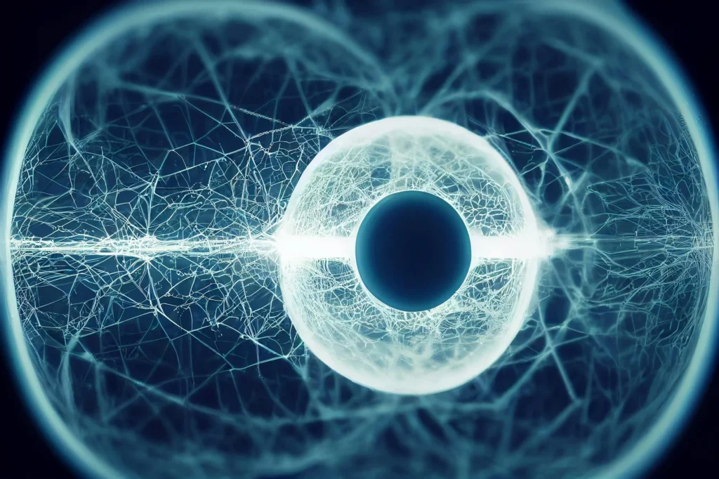 Neural connections in the brain illustrating implicit bias neuroscience