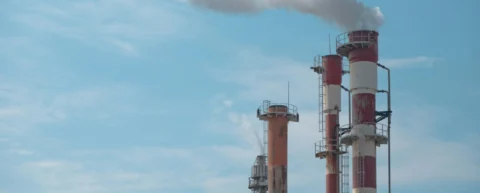 Industrial facility with carbon capture technology infrastructure