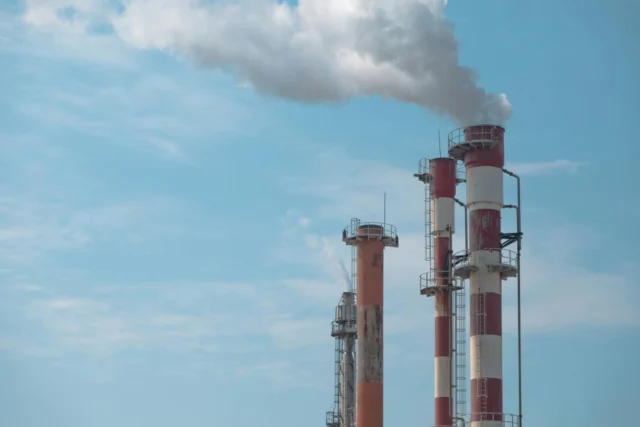 Industrial facility with carbon capture technology infrastructure