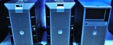 Server room representing infrastructure vulnerable to digital dark age