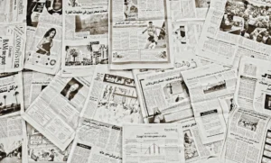 Server room representing digital history erasure and data archives