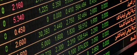Historic trading floor during the radio stock bubble era of the 1920s