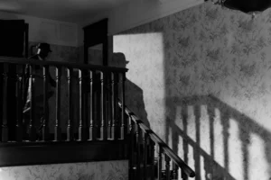 Düstere Figur symbolisiert die Anti-Helden-Film-Entwicklung von Noir bis zum modernen Kino