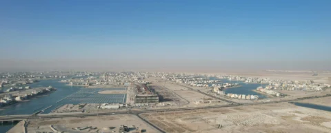 Desalination plant representing civilian water war crime concerns in the Middle East
