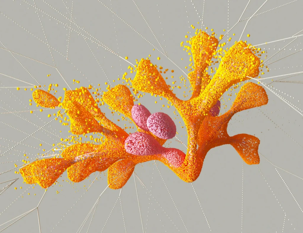 Neural network visualization representing fear conditioning pathways in the brain