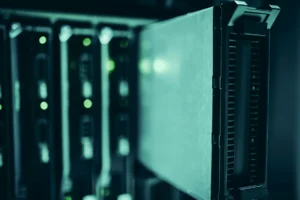 Server infrastructure representing journalism archive preservation in the digital age