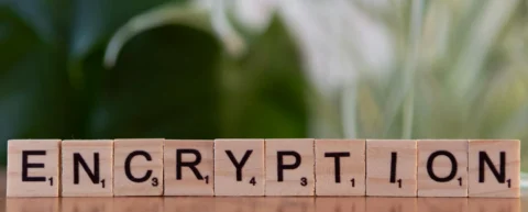 Abstract visualization representing cryptographic key generation and digital security