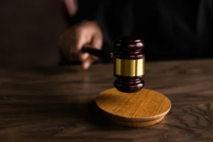Federal courtroom where election fraud allegations cases are heard
