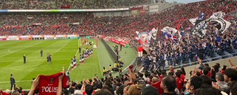 Football stadium crowd illustrating athlete soft power reach