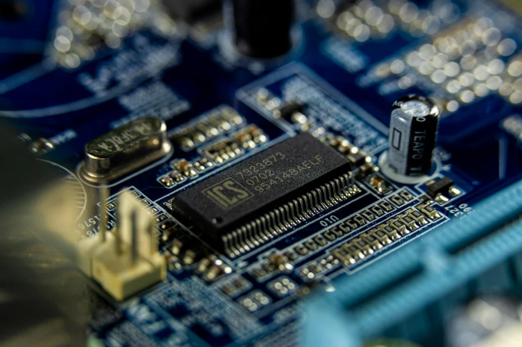 Advanced semiconductor chips illustrating trade leverage in US-China negotiations