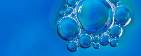 Soap bubbles demonstrating soap chemistry and molecular surface tension