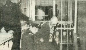 Andrei Chikatilo mugshot from Soviet Union archives, showing the serial killer who evaded capture for twelve years