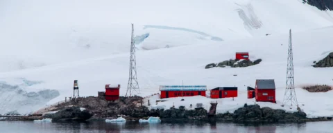 Research station on the ice illustrating Antarctic geopolitics and strategic competition
