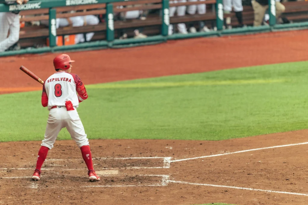 Baseball batter at the plate illustrating Giants roster construction and analytics